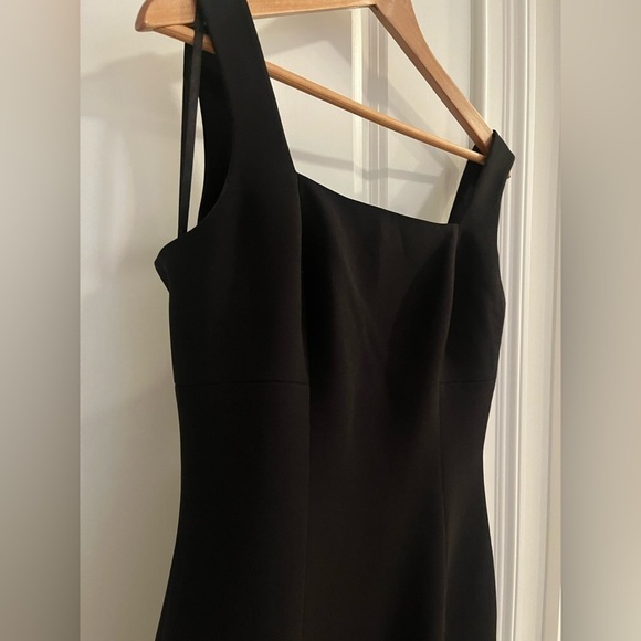 Andrea Polizzi for Rex Lester petite Sz. 12 square neckline dress black - Picture 4 of 9